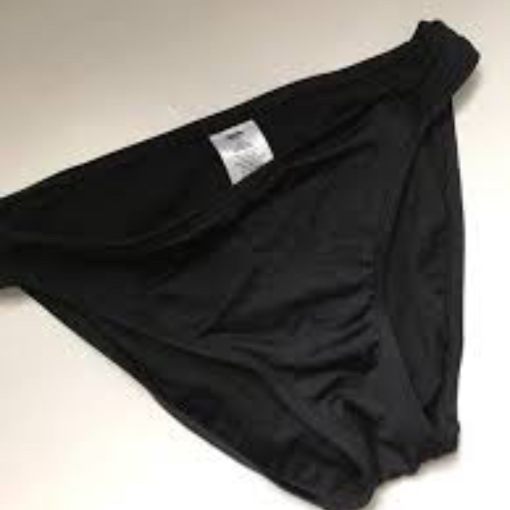 black swim bottoms